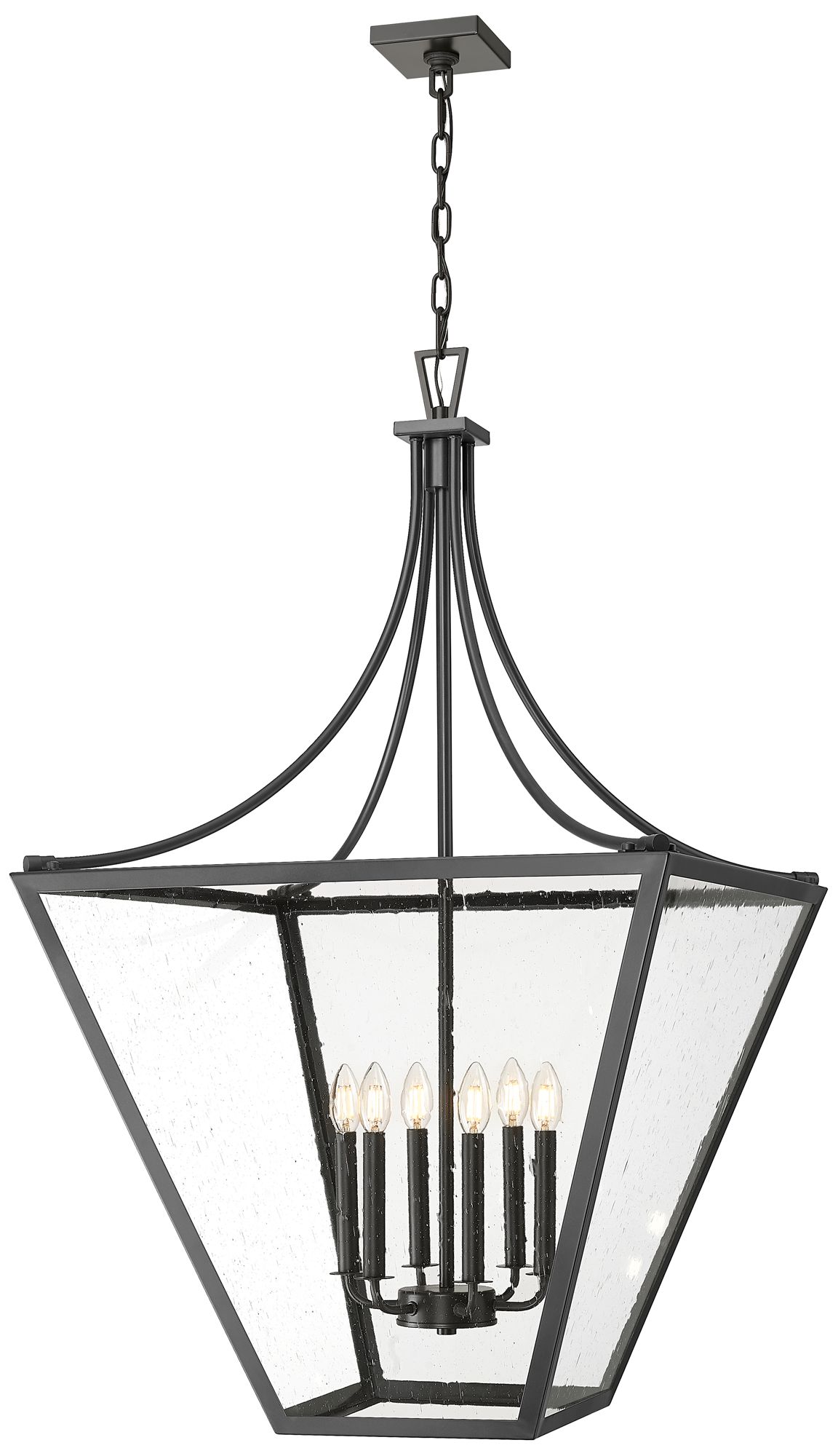 Montalcino by Z-Lite 26 inch Iron Ore 6 Light Chandelier