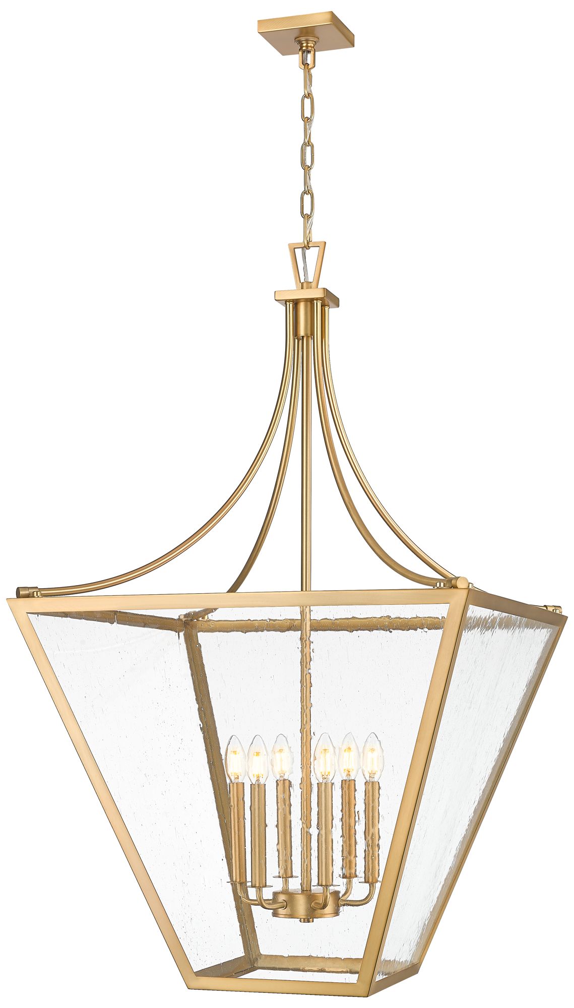 Montalcino by Z-Lite 26 inch Rubbed Brass 6 Light Chandelier