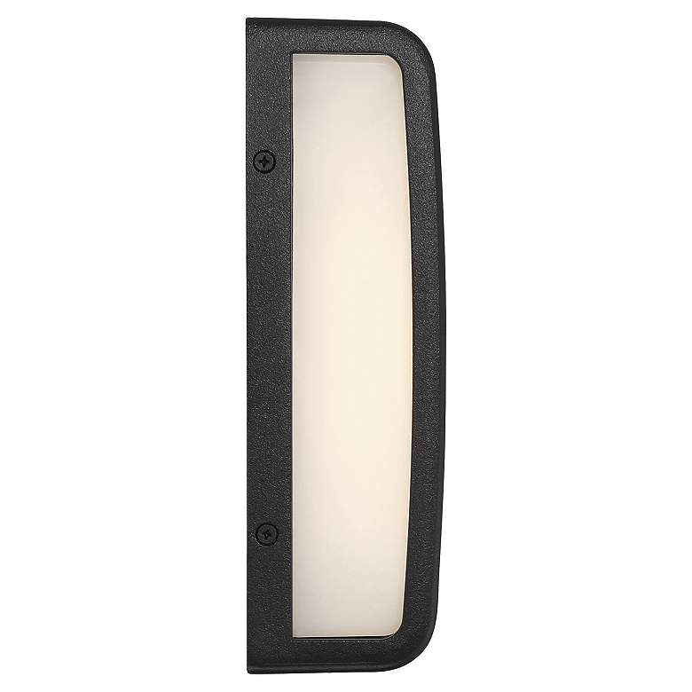 Image 5 Montana 9" High Black Outdoor LED Wall Mount more views