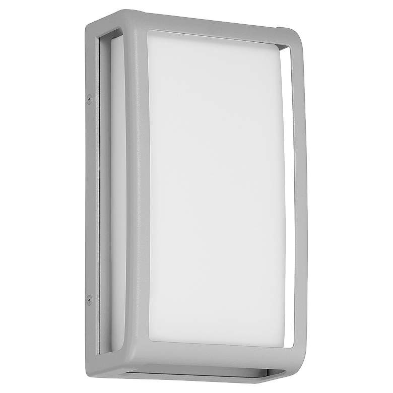 Image 2 Montana 9" High Satin Outdoor LED Wall Mount more views