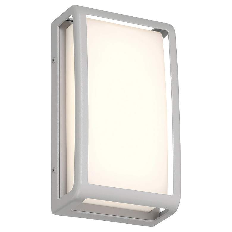 Image 4 Montana 9" High Satin Outdoor LED Wall Mount more views