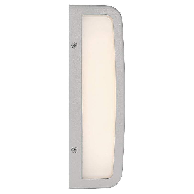Image 5 Montana 9" High Satin Outdoor LED Wall Mount more views