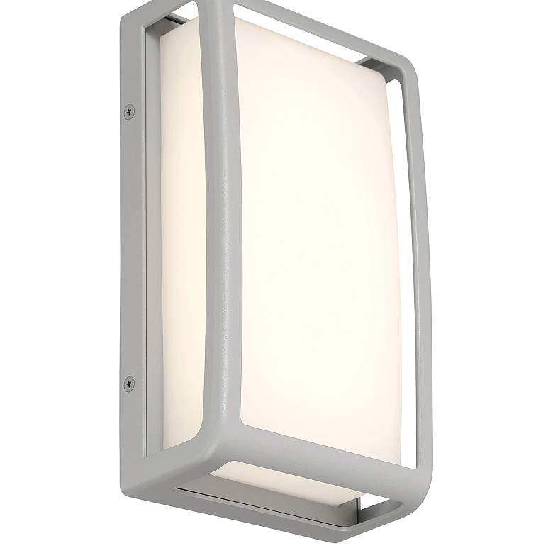 Image 6 Montana 9" High Satin Outdoor LED Wall Mount more views