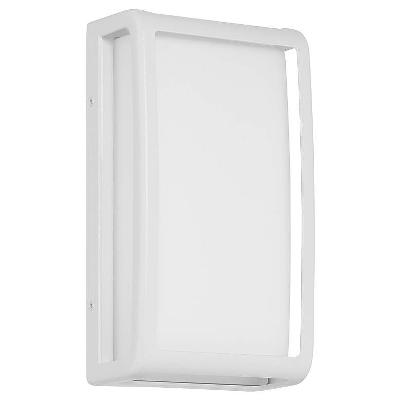 Image 2 Montana 9" High White LED Outdoor Wall Light more views