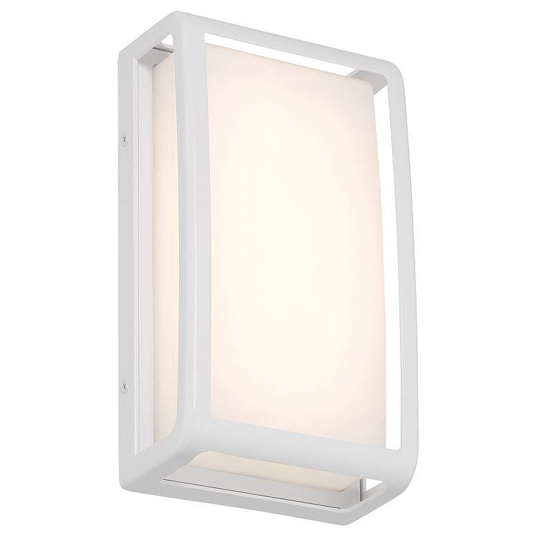 Image 4 Montana 9" High White LED Outdoor Wall Light more views