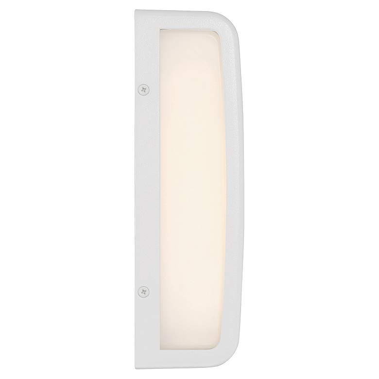 Image 5 Montana 9" High White LED Outdoor Wall Light more views