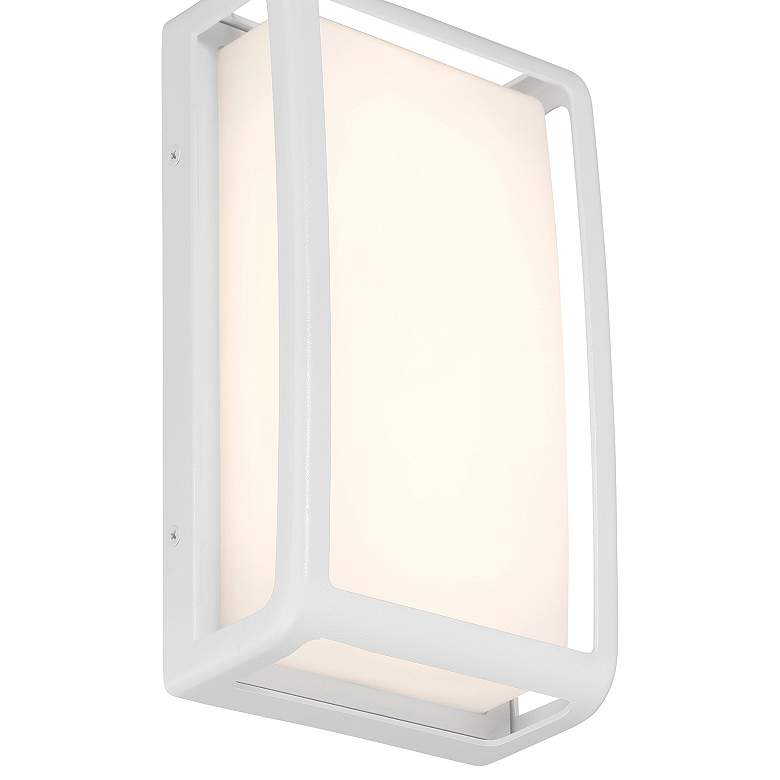 Image 6 Montana 9" High White LED Outdoor Wall Light more views