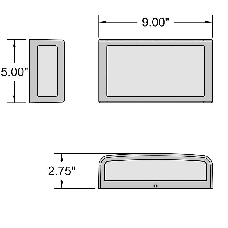 Image 7 Montana 9" High White LED Outdoor Wall Light more views