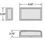 7_Montana 9" High White LED Outdoor Wall Light more views