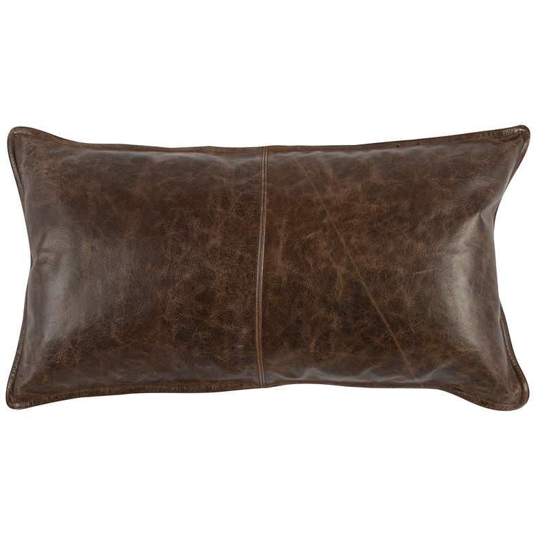 Image 1 Montana Leather 26 inch x 14 inch Throw Pillow