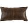 Montana Leather 26" x 14" Throw Pillow