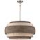 Montauck Bay 25 1/4" Wide 5-Light Modern Natural Rattan Pendant Light