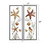 7_Montauk 29 1/4" High 2-Piece Metal Framed Wall Art Set more views
