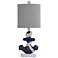 Montauk Navy Blue and White Coastal Style Anchor Table Lamp