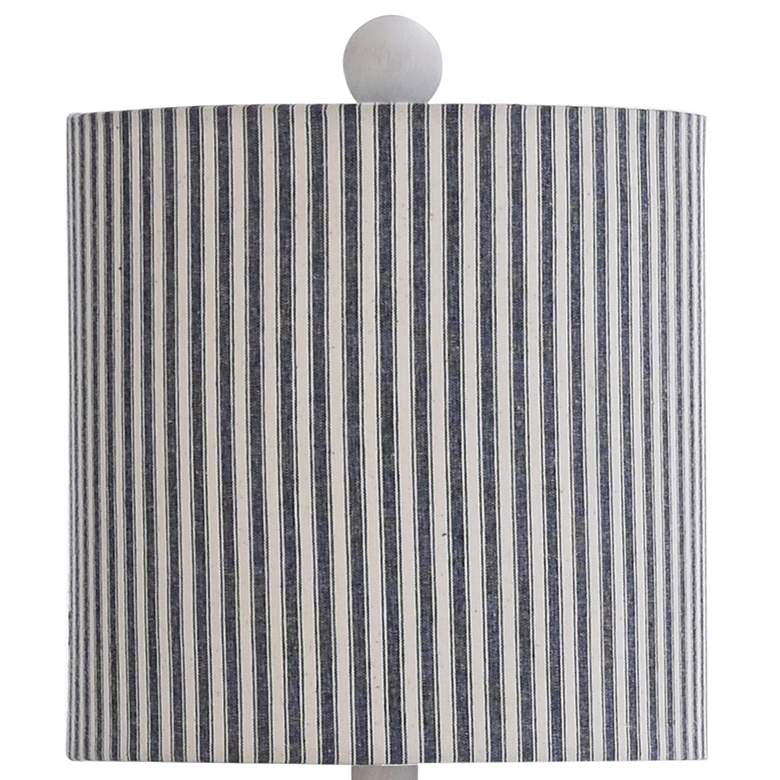 Image 4 Montauk Navy Blue and White Coastal Style Anchor Table Lamp more views
