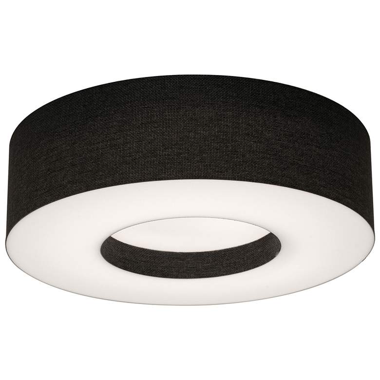 Image 1 Montclair 12" Flush Mount - Black Shade