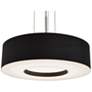 1_Montclair 12" LED Pendant - Satin Nickel Finish - Black Shade