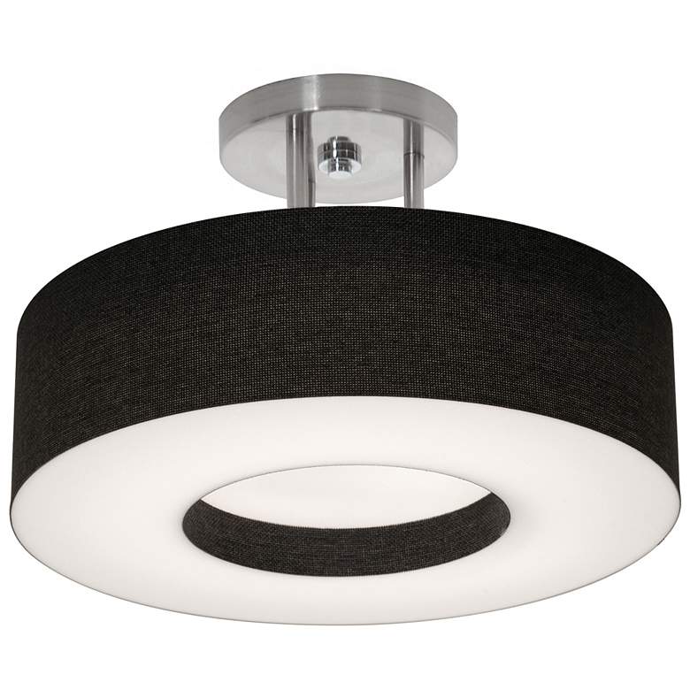 Image 1 Montclair 12" Semi-Flush - Black Shade