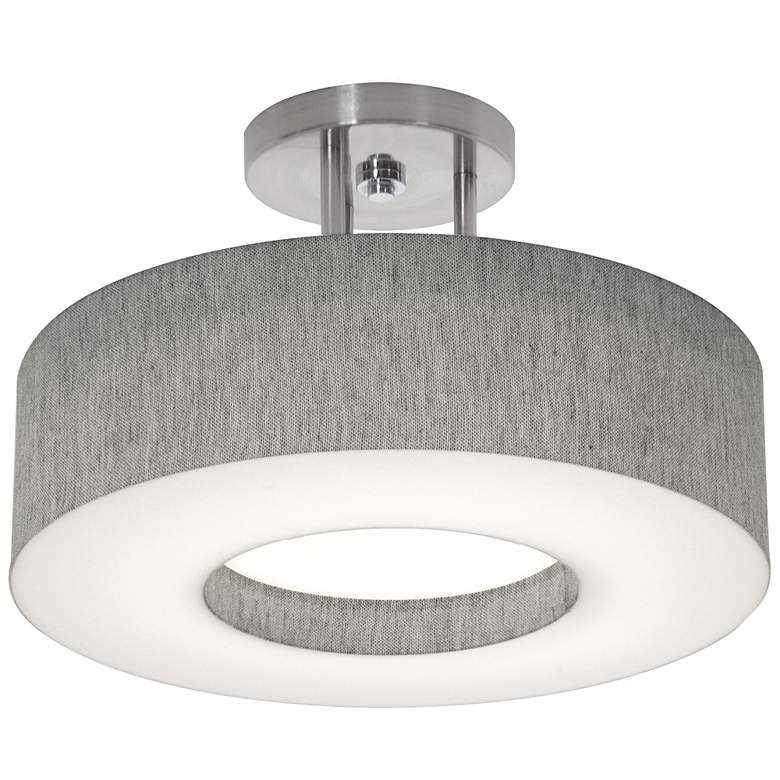 Image 1 Montclair 12 inch Semi-Flush - Grey Shade