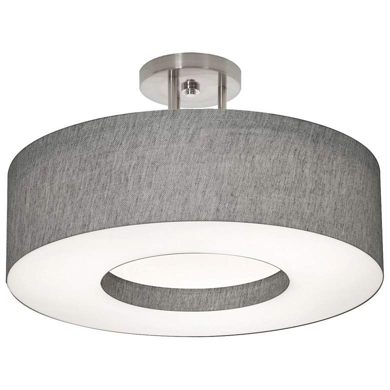 Image 1 Montclair 13" LED Semi-Flush - Grey