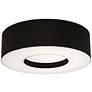 1_Montclair 15" Flush Mount - Black Shade