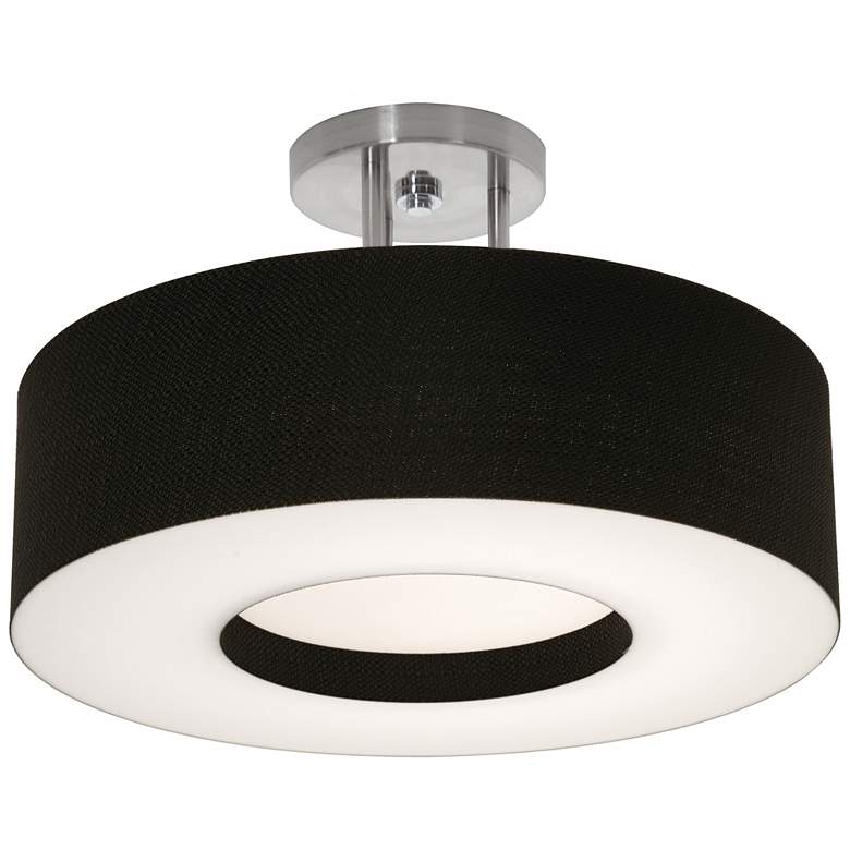 Image 1 Montclair 15" Semi-Flush - Black Shade