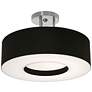 1_Montclair 15" Semi-Flush - Black Shade