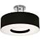 Montclair 15" Semi-Flush - Black Shade