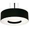 Montclair 15" Wide Black Drum Pendant Light