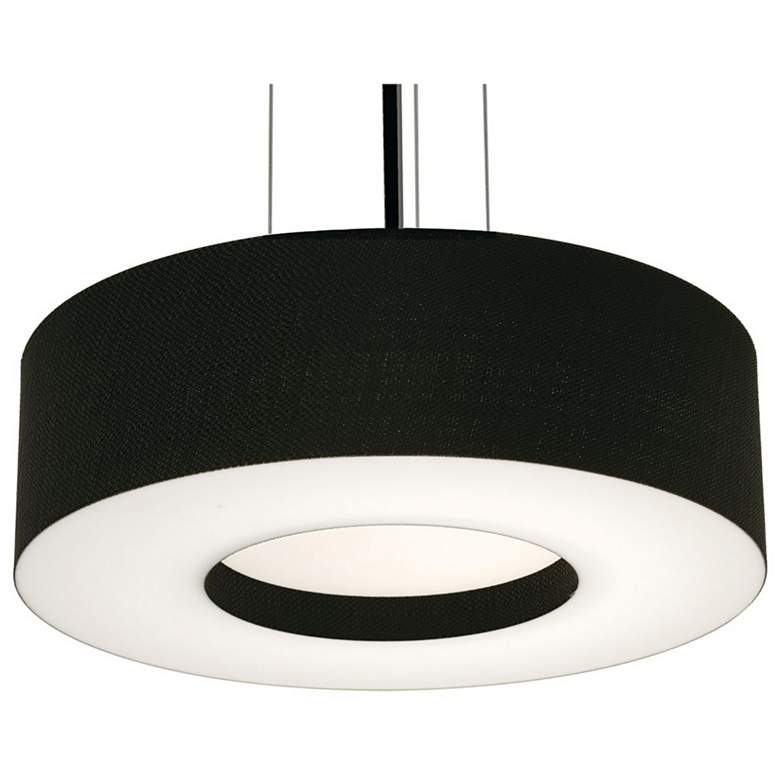 Image 1 Montclair 15" Wide Black Pendant With Black Shade