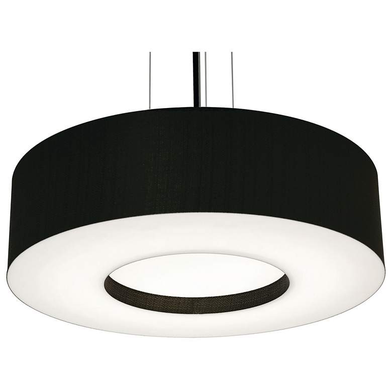 Image 1 Montclair 19.25" Wide Black Pendant With Black Shade