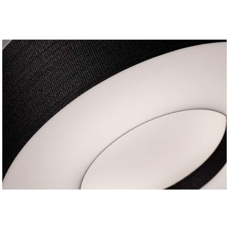 Image 2 Montclair 19" Flush Mount - Black Shade more views