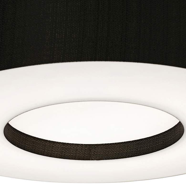 Image 2 Montclair 19" Semi-Flush - Black Shade more views