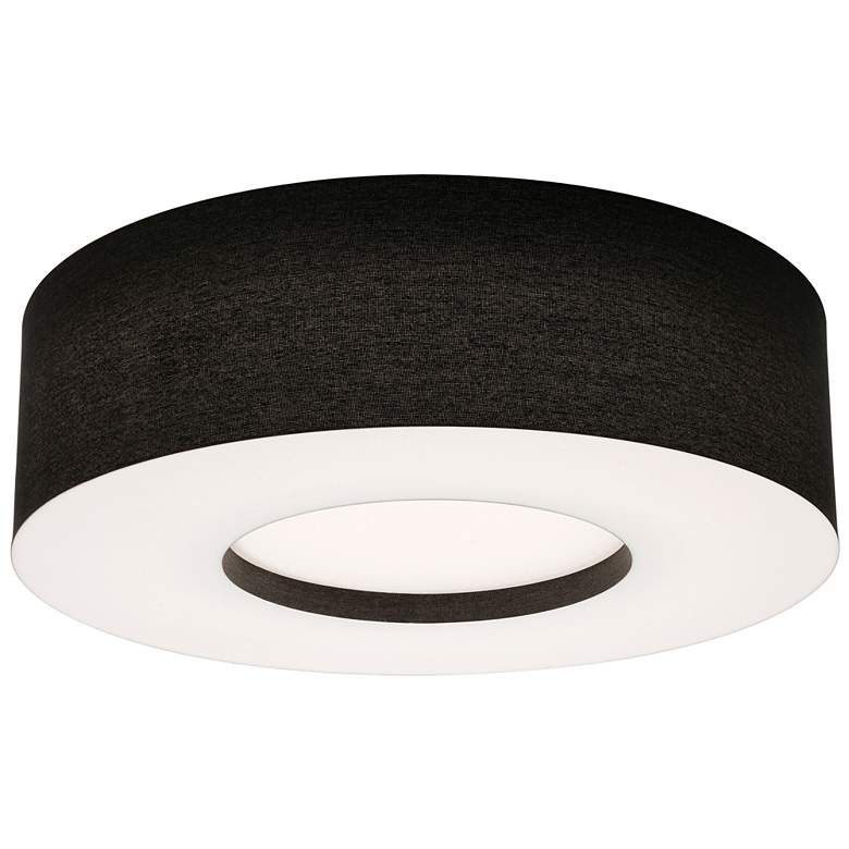 Image 1 Montclair 24 inch Wide Black LED Flush Mount