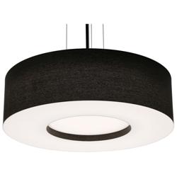 Montclair 24&quot; Wide Black LED Pendant With Black Shade