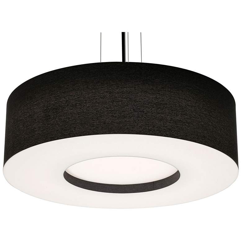 Image 1 Montclair 30 inch Wide Black LED Pendant With Black Shade