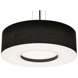 Montclair 30&quot; Wide Black LED Pendant With Black Shade