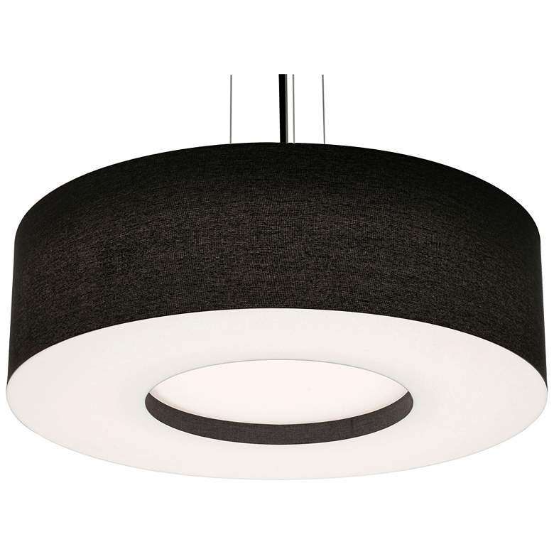 Image 1 Montclair 30 inch Wide Black Pendant With Black Shade