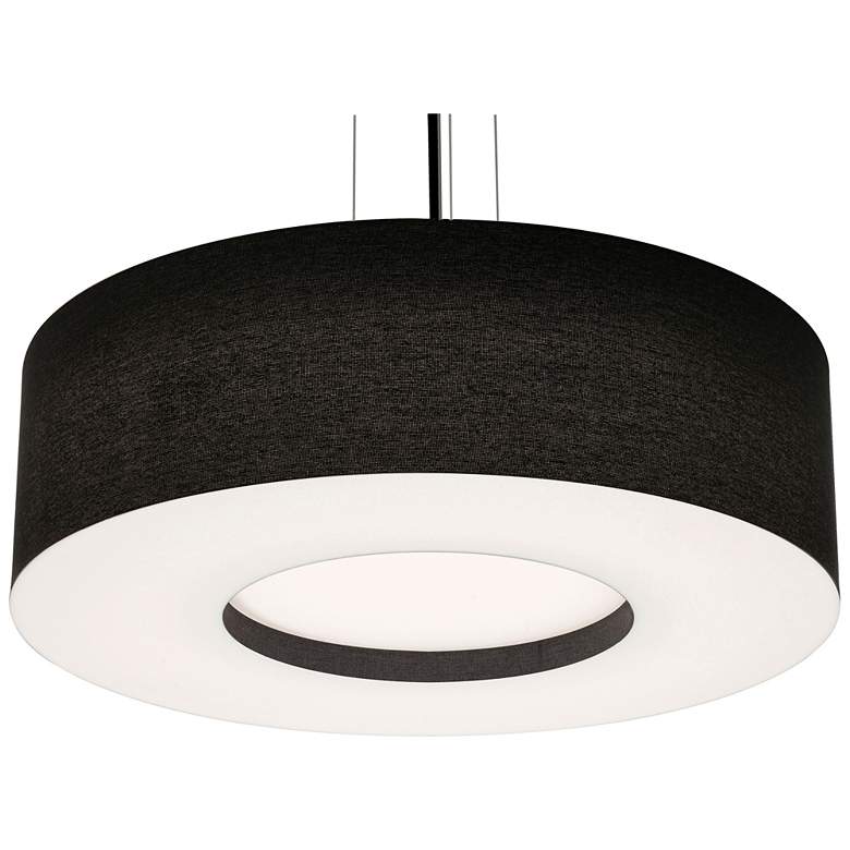 Image 1 Montclair 30" Wide Black Pendant With Black Shade