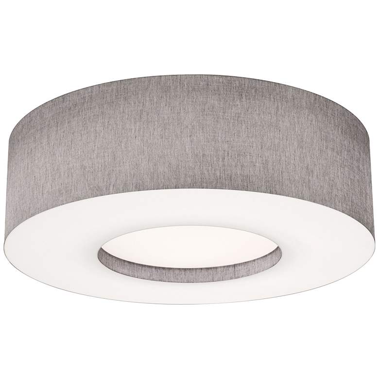 Image 1 Montclair 30" Wide Gray Drum Ceiling Light