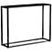Montclair 48" Wide Matte Black Steel Console Table