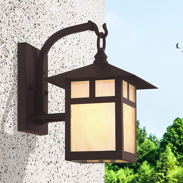 Image 1 Montclair Mission 10 3/4" High Bronze Outdoor Wall Light