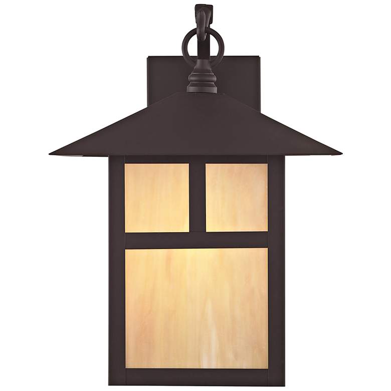 Image 6 Montclair Mission 13.75-in H Bronze Medium Base (E-26) Outdoor Wall Light more views