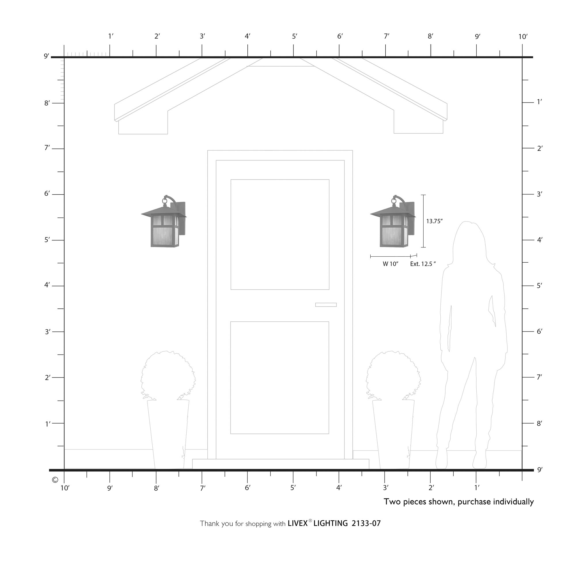Montclair Mission 13 3/4" High Bronze Outdoor Wall Light