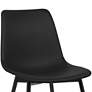 3_Monte Black Faux Leather Armless Dining Chair more views