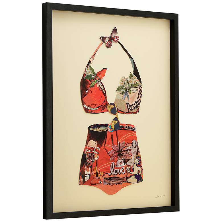 Image 4 Monte Carlo Beach 33" High Collage Framed Wall Art more views
