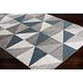 Monte Carlo MNC2307 5&#39;3" x 7&#39;3" Gray and Blue Area Rug