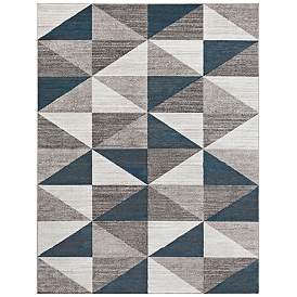 Image1 of Monte Carlo MNC2307 7'10" x 10'2" Gray and Blue Area Rug