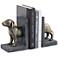 Monte Dachshund Dog Antique Bronze Finish Bookends