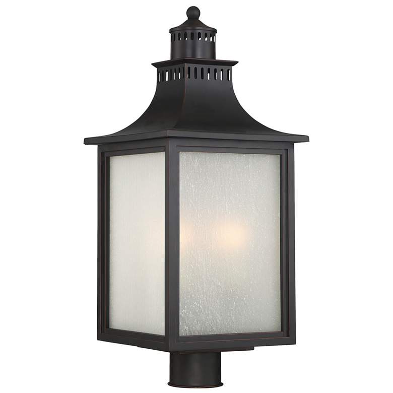 Image 1 Monte Grande 3-Light Outdoor Post Lantern in English Bronze